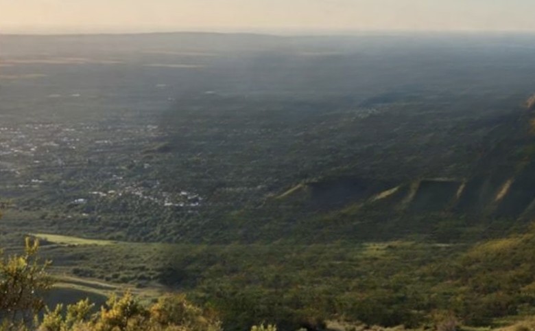 Vista del valle desde la sierra